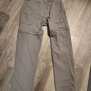 World Wide Sportman Nylon Convertible Pants/Shorts Size Large Tan